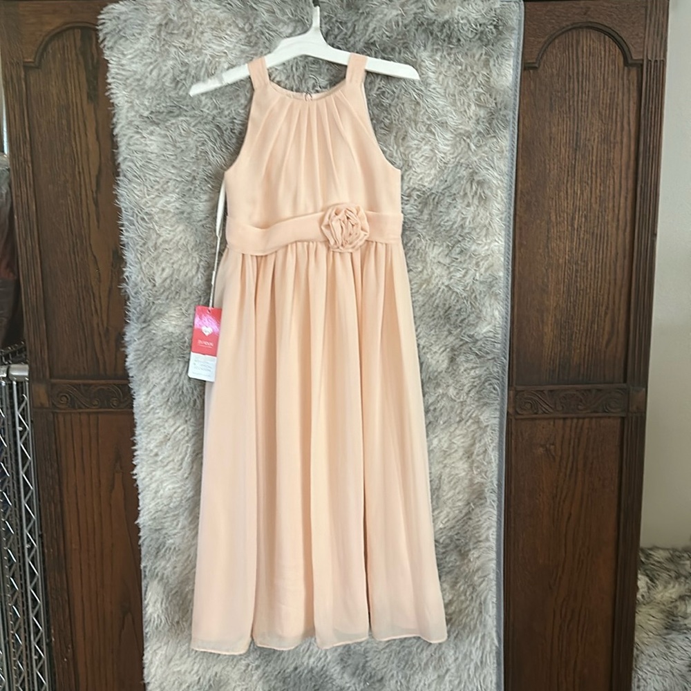 Beautiful pearl pink NWT flower girl dress
